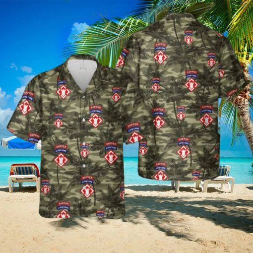 US Army 20th Engineer Brigade Airborne Sapper Aloha Hawaiian Shirt Gift For Summer