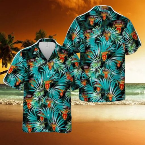 US Army 25th Infantry Ranger Long Range Patrol Aloha Hawaiian Shirt US Army Beach Shirt Gift