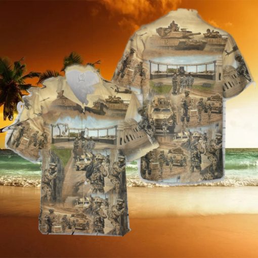 US Army 3rd Armored Cavalry Regiment Brave Rifles Hawaiian Shirt