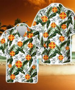 US Army 428th Field Artillery Brigade Aloha Hawaiian Shirt US Army Beach Shirt Gift