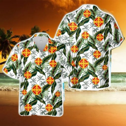 US Army 428th Field Artillery Brigade Aloha Hawaiian Shirt US Army Beach Shirt Gift