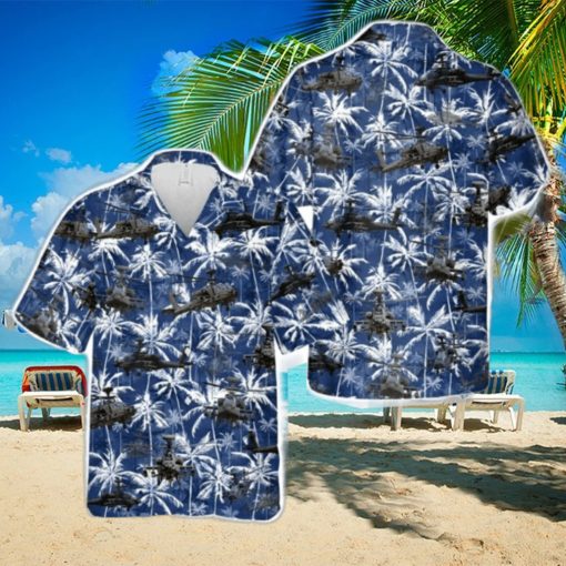 US Army Boeing AH 64 Apache Hawaiian Shirt Holiday Summer Gift