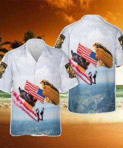 US Army Golden Knights Air Show Aloha Hawaiian Shirt US Army Beach Shirt Gift