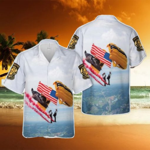 US Army Golden Knights Air Show Aloha Hawaiian Shirt US Army Beach Shirt Gift