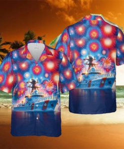 US Coast Guard, 4th Of July Hawaiian Shirt