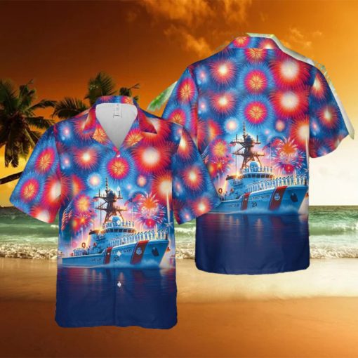 US Coast Guard, 4th Of July Hawaiian Shirt