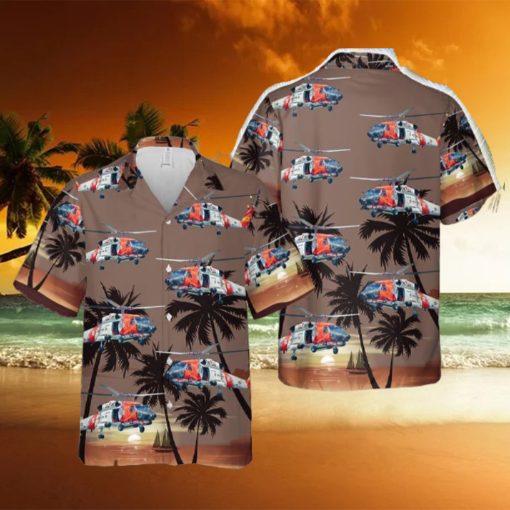 US Coast Guard Sikorsky MH 60 Jayhawk Hawaiian Shirt Gift Beach Summer