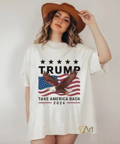 US Flag Trump Take America Back 2024 Retro Shirt