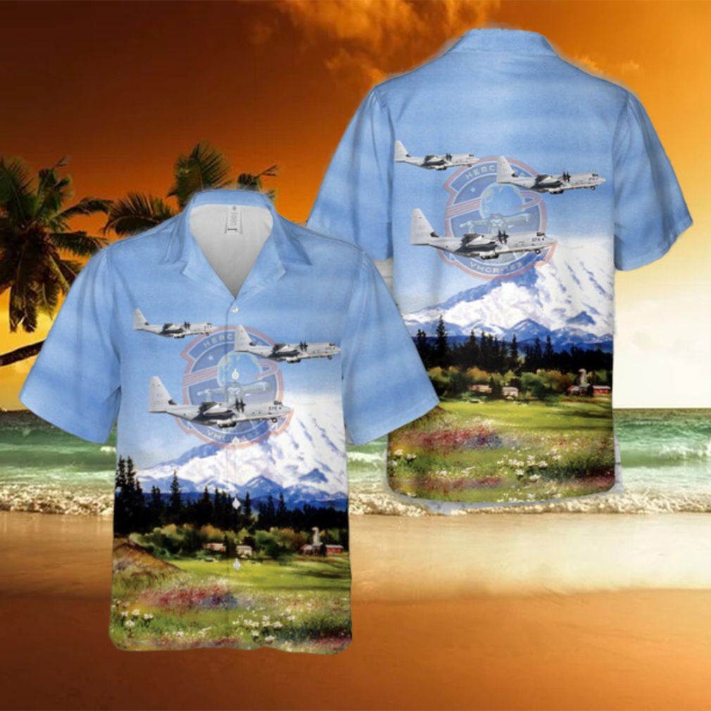 US Marine Corps KC 130J Of VMGR 153 Hercules Hawaiian Shirt