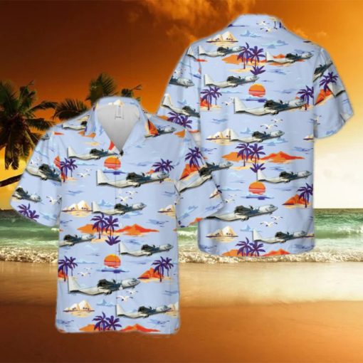 US Marine Corps Lockheed KC 130T 30 Hercules (L 382) Hawaiian Shirt