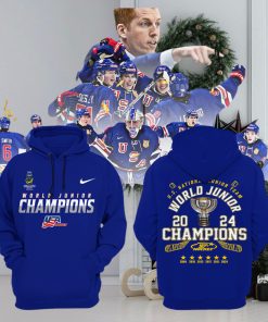 US National Junior Team World Junior Champions 2024 Hockey Hoodie T Shirt