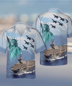 US Navy Blue Angels fly over USS Carl Vinson (CVN 70), 4th Of July Hawaiian Shirt Print Ideas Gift Mens