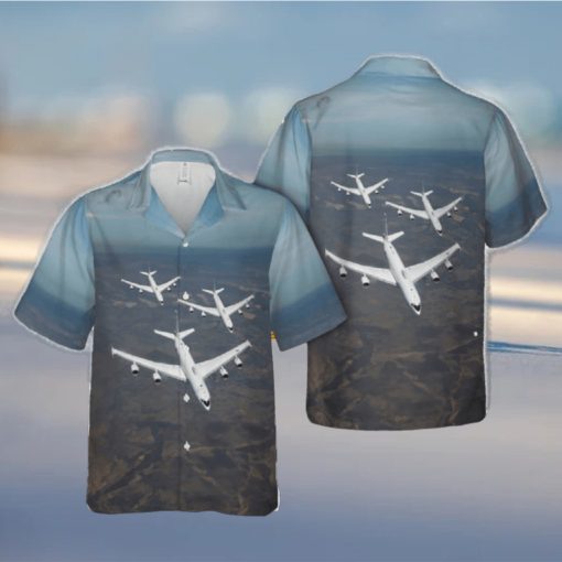 US Navy Boeing E 6B Mercury of Strategic Communications Wing ONE Hawaiian Shirt Print Ideas Gift Mens