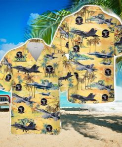 US Navy Boeing EA 18G Growler Of VAQ 141 ‘Shadowhawks’ Hawaiian Shirt US Navy Beach Shirt Gift