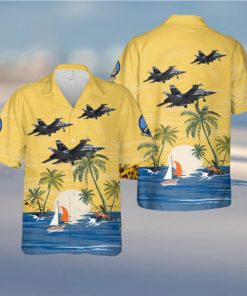 US Navy Boeing EA 18G Growler Of VAQ 142 Gray Wolves Hawaiian Shirt Print Ideas Gift Mens