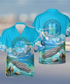 US Navy Carrier Strike Group 11 (CSG 11 or CARSTRKGRU 11) USS Nimitz (CVN 68) Hawaiian Shirt Print Ideas Gift Mens