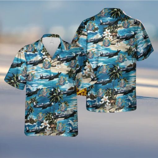 US Navy Chance Vought F4U 4 Corsair Of VF 192 Hawaiian Shirt Print Ideas Gift Mens