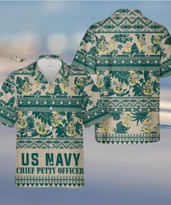 US Navy Chief Anchor Hawaiian Shirt Print Ideas Gift Mens