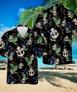 US Navy Chief BackBone Anchor Tropical 3D Hawaiian Shirt US Navy Summer Gift