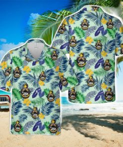 US Navy Chief with Goat Skull anchor Tropical 3D Hawaiian Shirt US Navy Summer Gift