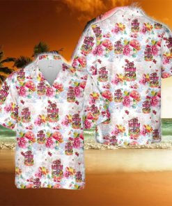 US Navy Female Chick Chief CPO Pink 2 Hawaiian Shirt