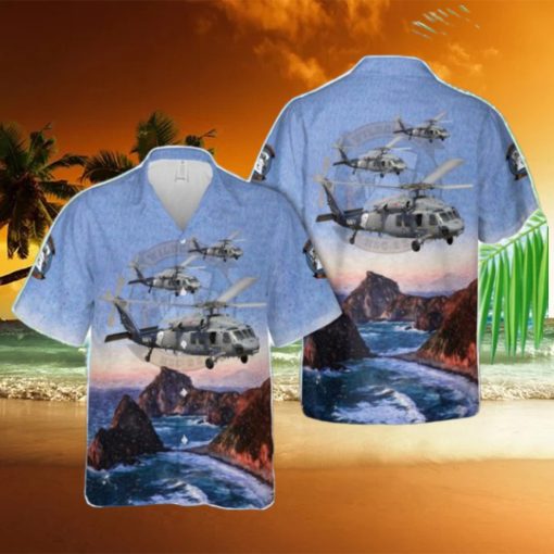 US Navy Helicopter Sea Combat Squadron 23 (HELSEACOMBATRON 23) HSC 23 ‘Wildcards’ Sikorsky MH 60S Knighthawk 3D Hawaiian Shirt