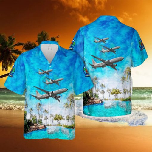 US Navy P_8A Poseidon Patrol Squadron Eight (VP_8) Hawaiian Shirt