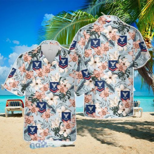 US Navy Red E 4 Aviation Boatswain’s Mate AB Tropical 3D Hawaiian Shirt US Navy Summer Gift