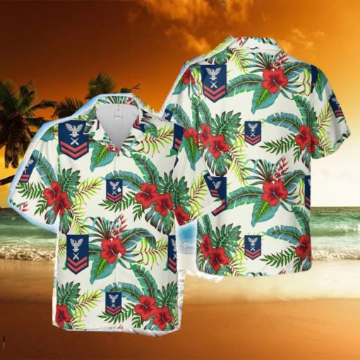 US Navy Red E_5 Gunner’s Mate GM Hawaiian Shirt