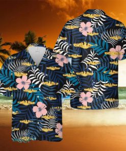 US Navy Submarine Warfare Insignia Hawaiian Shirt US Navy Aloha Shirt