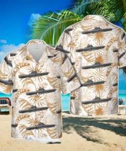 US Navy USS Enterprise (CV 6) Tropical 3D Hawaiian Shirt US Navy Summer Gift