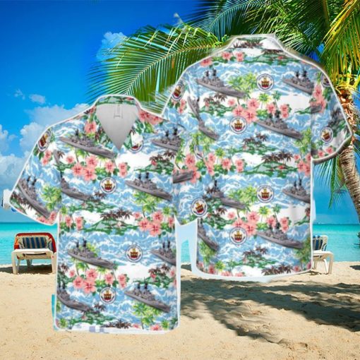 US Navy USS Horne (DLGCG 30) Belknap class destroyer leadercruiser Tropical 3D Hawaiian Shirt US Navy Summer Gift