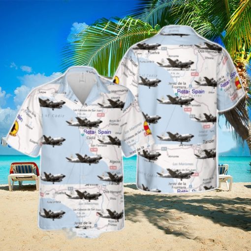 US Navy VQ 2 Squadron EP 3E aircraft Tropical 3D Hawaiian Shirt US Navy Summer Gift