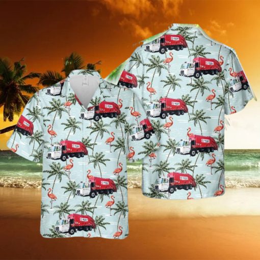 US Republic Services Autocar Xpeditor McNeilus RL Hawaiian Shirt