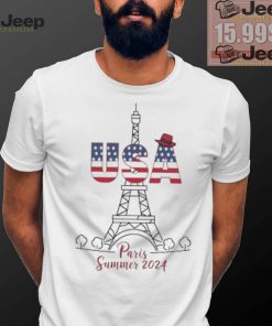 USA Eiffel Tower Paris Summer 2024 logo shirt