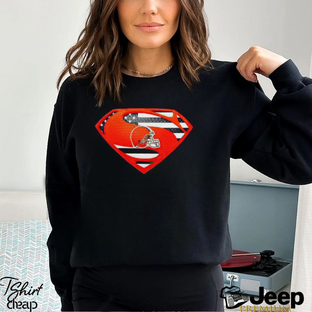 Cleveland browns superman outlet t shirt