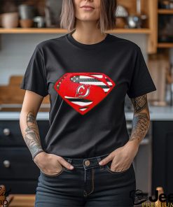 USA Flag Inside New Jersey Devils Superman shirt