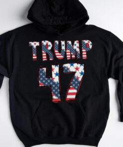 USA Flag Sweatshirt, Republican Hoodie, Trump 47 Sweatshirt