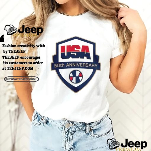 USA Team Basketball 50th Anniversary T shirt