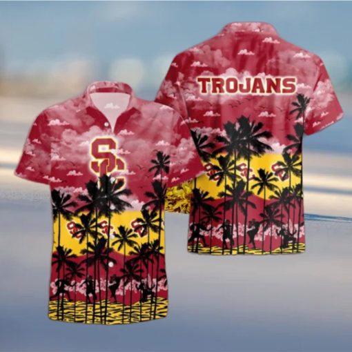 USC Trojans Palms Tree Hawaiian Shirt