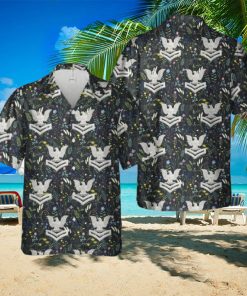USN Cap Device Silver E 5 Petty Officer 2nd Class Hawaiian Shirt All Over Print Summer