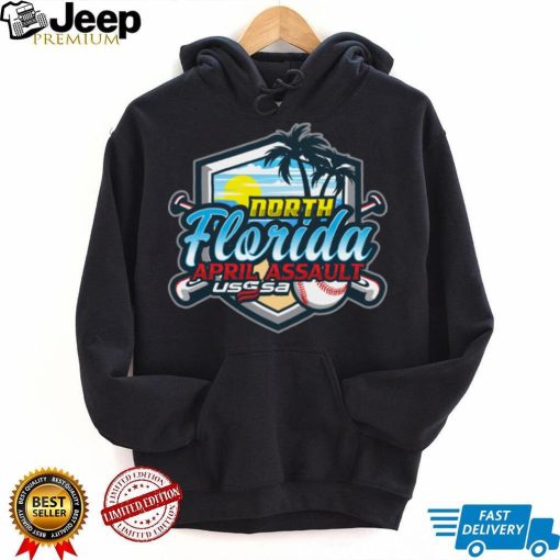 USSSA Florida Baseball North Florida April Assault 2024 logo shirt