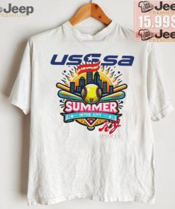 USSSA New Jersey Fast Pitch Summer in the City 2024 logo shirt