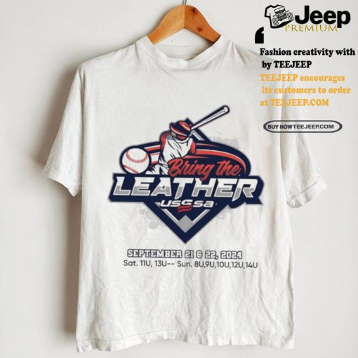 USSSA Virginia Baseball Bring the Leather 2024 logo shirt