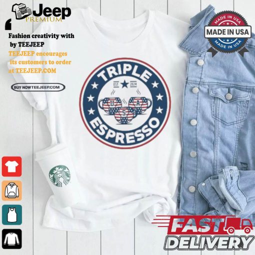 USWNT Triple Espresso American flag 2024 logo shirt