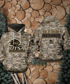 UTSA Roadrunners NCAA Camo Veteran 3D Printed Hoodie