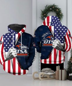 UTSA Roadrunners NCAA US Flag 3D Printed Hoodie Ver 1