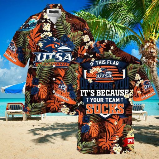 UTSA Roadrunners Summer Beach Hawaiian Shirt This Flag Offends You