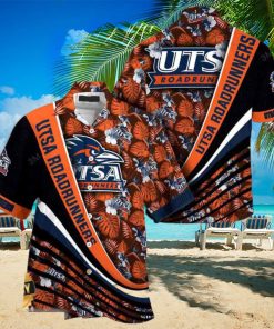 UTSA Roadrunners Summer Beach Hawaiian Shirt With Tropical Flower Pattern