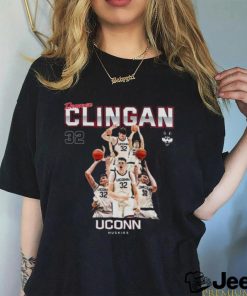 Uconn Huskies 2024 NCAA Men’s Basketball Donovan Clingan 2023 – 2024 Post Season Shirt